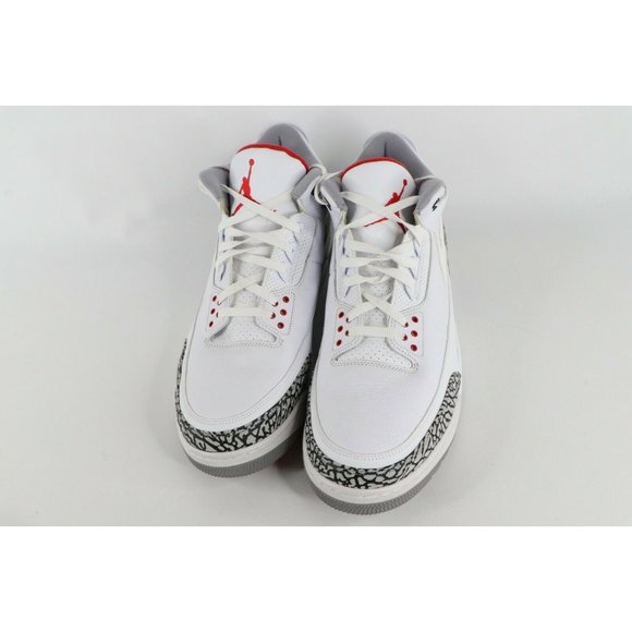 Nike Air Jordan 3 Retro JTH Super Bowl Andre Drummond Game Worn Shoes 18 White main image 4